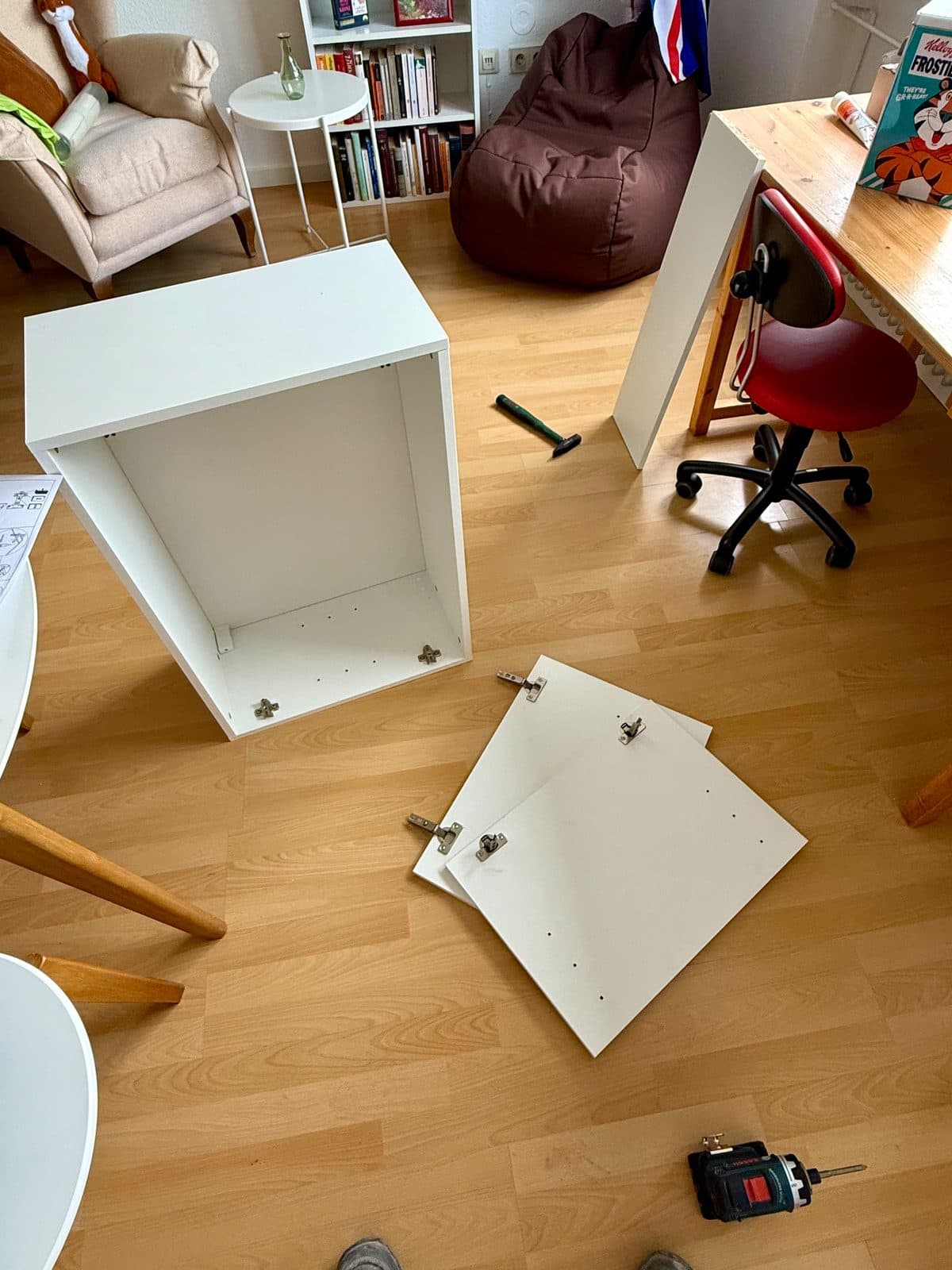 Mitten in der Montage